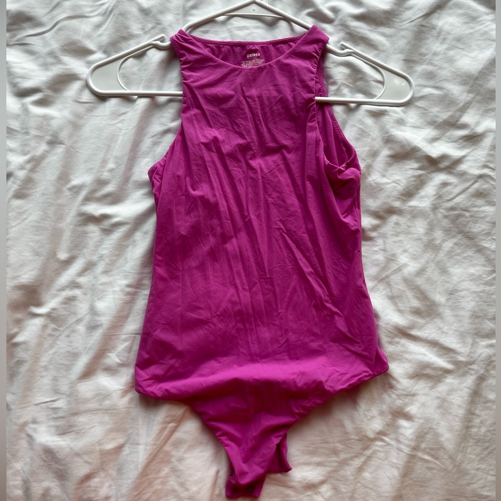 Skims pink bodysuit